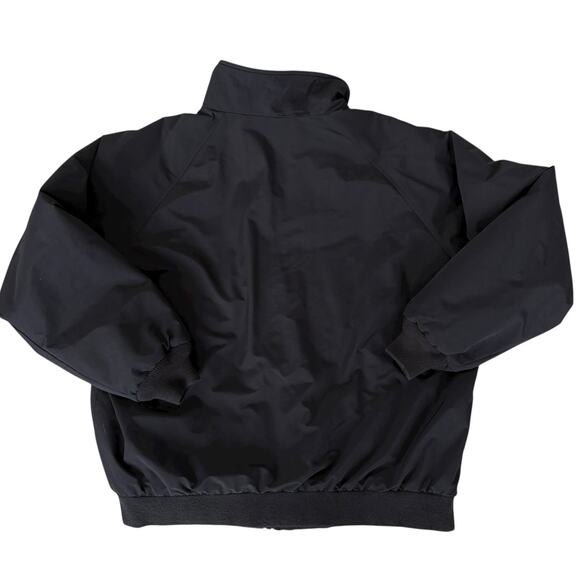 Lands’ End Men’s Black Bomber Jacket L Fleece Lined Windbreaker Gorpcore Outdoor - Picture 8 of 8